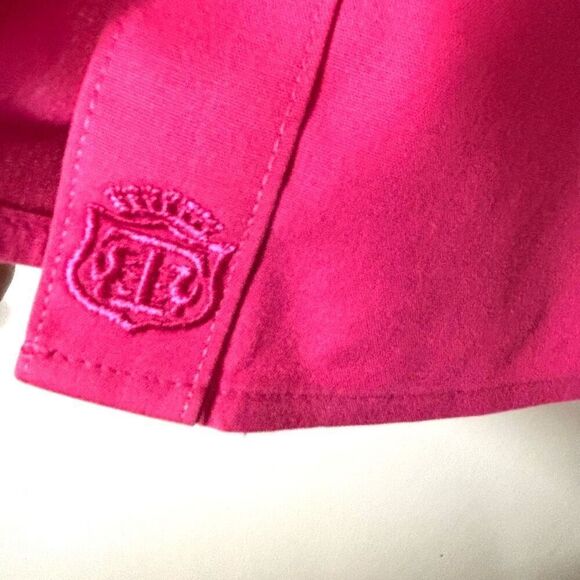 Talbots 14 Non-iron cotton rose pink sleeveless button front collared spandex bl - Picture 5 of 8